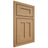 Shiloh Cabinetry Beaded Inset Wilmington Alder Plain Cut Natural Door
