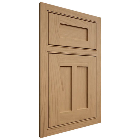 Shiloh Cabinetry Beaded Inset Wilmington Alder Plain Cut Natural Door