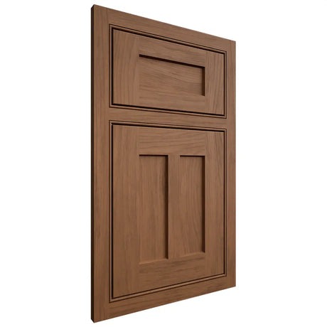 Shiloh Cabinetry Beaded Inset Wilmington Alder Plain Cut Walnut Door