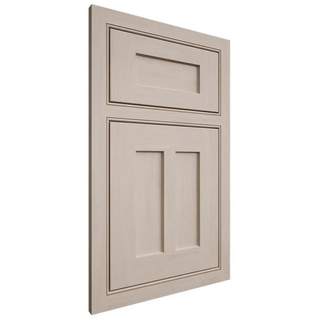 Shiloh Cabinetry Beaded Inset Wilmington Alder Plain Cut White Sands Door