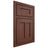 Shiloh Cabinetry Beaded Inset Wilmington Cherry Plain Cut Bourbon Door