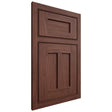 Shiloh Cabinetry Beaded Inset Wilmington Cherry Plain Cut Bourbon Door