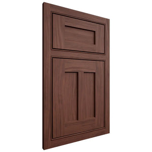 Shiloh Cabinetry Beaded Inset Wilmington Cherry Plain Cut Bourbon Door