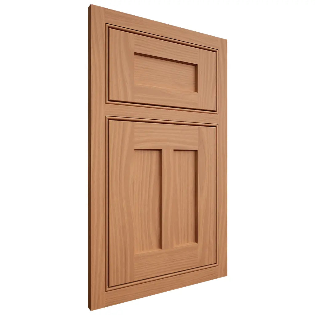 Shiloh Cabinetry Beaded Inset Wilmington Cherry Plain Cut Natural Door