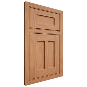 Shiloh Cabinetry Beaded Inset Wilmington Cherry Plain Cut Natural Door