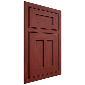 Shiloh Cabinetry Beaded Inset Wilmington Cherry Plain Cut Red Door