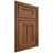 Shiloh Cabinetry Beaded Inset Wilmington Hickory Plain Cut Burnt Sugar Door