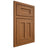 Shiloh Cabinetry Beaded Inset Wilmington Hickory Plain Cut Chestnut Door