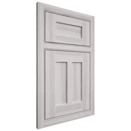 Shiloh Cabinetry Beaded Inset Wilmington Hickory Plain Cut Cotton Door