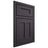 Shiloh Cabinetry Beaded Inset Wilmington Hickory Plain Cut Harbor Door