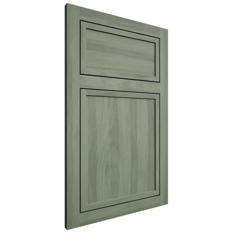 Shiloh Cabinetry Beaded Inset Wilmington Hickory Plain Cut Moss Door