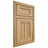Shiloh Cabinetry Beaded Inset Wilmington Hickory Plain Cut Natural Door