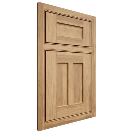 Shiloh Cabinetry Beaded Inset Wilmington Hickory Plain Cut Natural Door