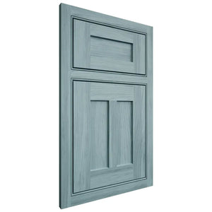 Shiloh Cabinetry Beaded Inset Wilmington Hickory Plain Cut Sky Door