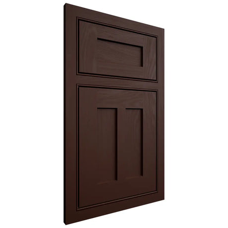 Shiloh Cabinetry Beaded Inset Wilmington Maple Plain Cut Cocoa Door