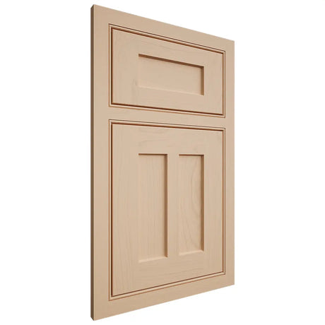 Shiloh Cabinetry Beaded Inset Wilmington Maple Plain Cut Natural Door