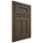 Shiloh Cabinetry Beaded Inset Wilmington Maple Plain Cut Perfect Brown Door