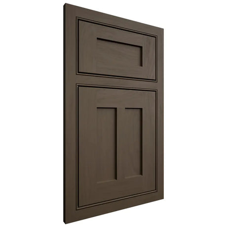 Shiloh Cabinetry Beaded Inset Wilmington Maple Plain Cut Perfect Brown Door