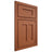 Shiloh Cabinetry Beaded Inset Wilmington Maple Plain Cut Spice Door