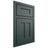 Shiloh Cabinetry Beaded Inset Wilmington Paintable Billiard Green Door