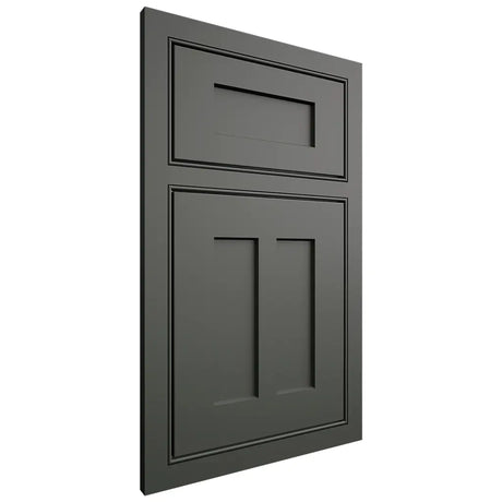 Shiloh Cabinetry Beaded Inset Wilmington Paintable Pewter Green Door