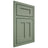 Shiloh Cabinetry Beaded Inset Wilmington Poplar Plain Cut Moss Door