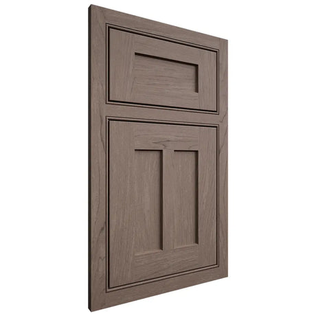 Shiloh Cabinetry Beaded Inset Wilmington Poplar Plain Cut River Rock Door