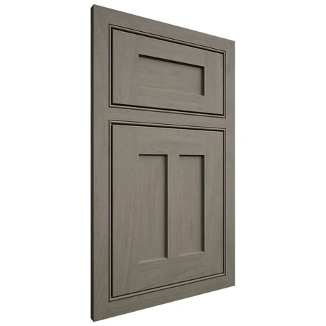 Shiloh Cabinetry Beaded Inset Wilmington Poplar Plain Cut Thyme Door