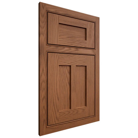 Shiloh Cabinetry Beaded Inset Wilmington Red Oak Plain Cut Braun Door