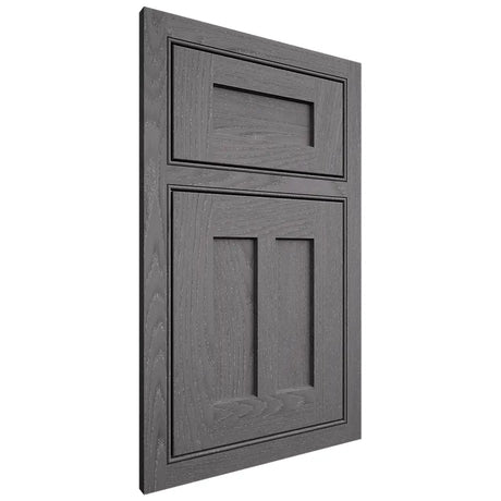 Shiloh Cabinetry Beaded Inset Wilmington Red Oak Plain Cut Cadet Door