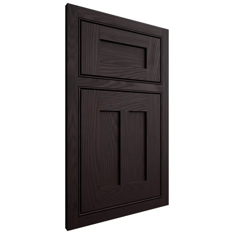 Shiloh Cabinetry Beaded Inset Wilmington Red Oak Plain Cut Espresso Door