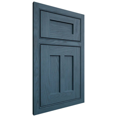 Shiloh Cabinetry Beaded Inset Wilmington Red Oak Plain Cut Hudson Door