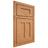 Shiloh Cabinetry Beaded Inset Wilmington Red Oak Plain Cut Medium Door