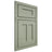 Shiloh Cabinetry Beaded Inset Wilmington Red Oak Plain Cut Moss Door