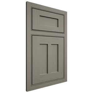 Shiloh Cabinetry Beaded Inset Wilmington Walnut Plain Cut Thyme Door