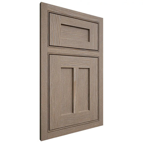 Shiloh Cabinetry Beaded Inset Wilmington White Oak Plain Cut Almond Door