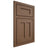 Shiloh Cabinetry Beaded Inset Wilmington White Oak Plain Cut Autumn Door