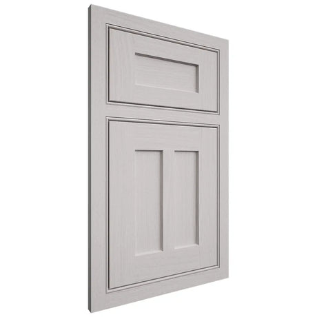 Shiloh Cabinetry Beaded Inset Wilmington White Oak Plain Cut Cotton Door