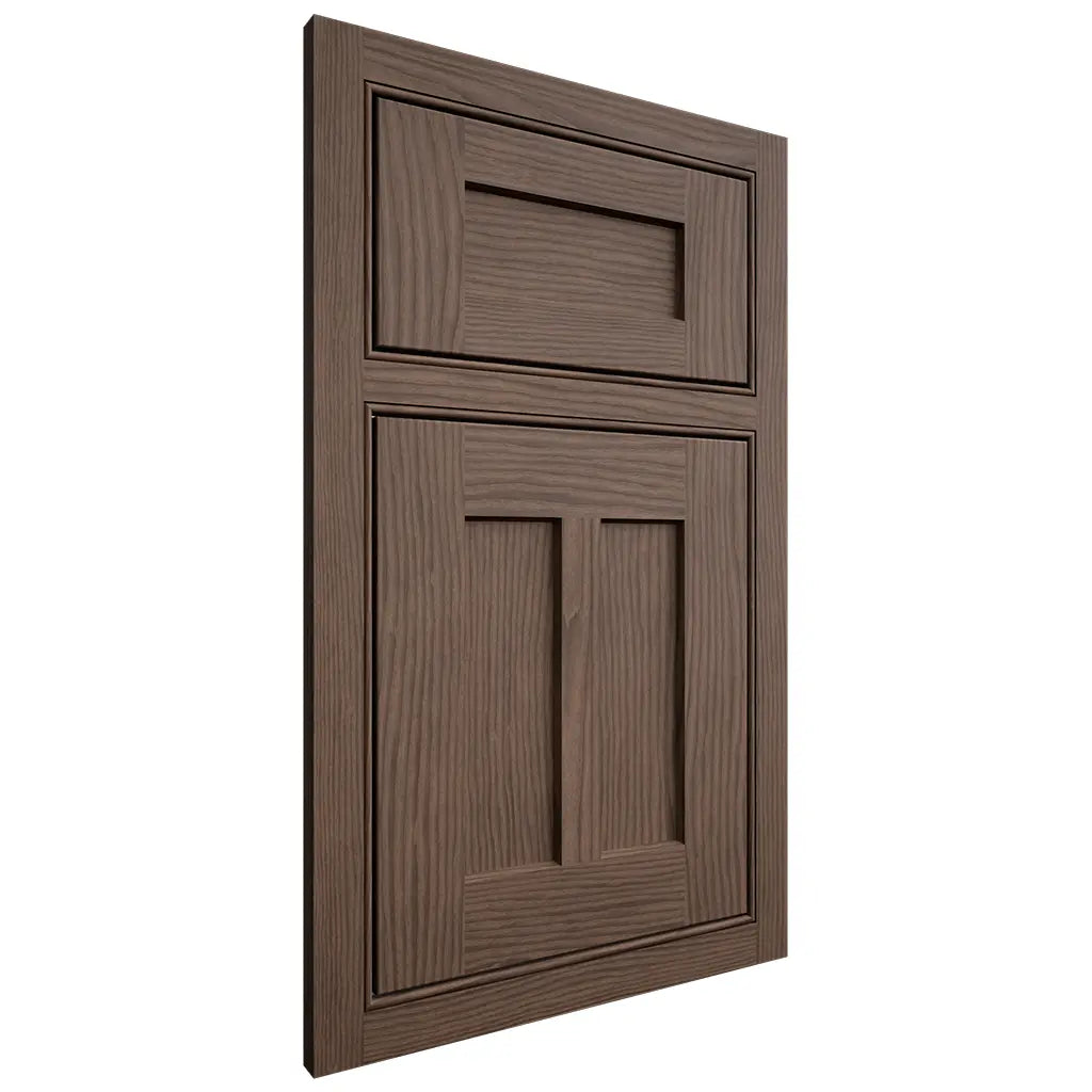 Shiloh Cabinetry Beaded Inset Wilmington White Oak Plain Cut Mineral Door