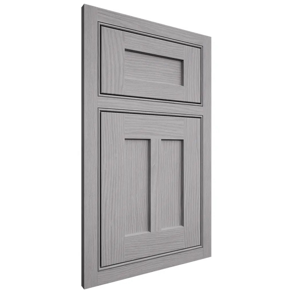 Shiloh Cabinetry Beaded Inset Wilmington White Oak Plain Cut Stratus Door