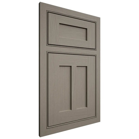 Shiloh Cabinetry Beaded Inset Wilmington White Oak Plain Cut Thyme Door