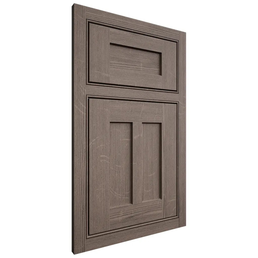 Shiloh Cabinetry Beaded Inset Wilmington White Oak Quarter Sawn Clay Door