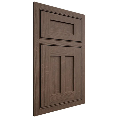 Shiloh Cabinetry Beaded Inset Wilmington White Oak Quarter Sawn Mineral Door