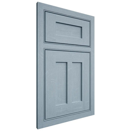 Shiloh Cabinetry Beaded Inset Wilmington White Oak Quarter Sawn Sky Door