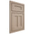 Shiloh Cabinetry Beaded Inset Wilmington White Oak Quarter Sawn Straw Door