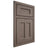 Shiloh Cabinetry Beaded Inset Wilmington White Oak Rift Cut Clay Door