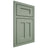 Shiloh Cabinetry Beaded Inset Wilmington White Oak Rift Cut Moss Door