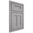 Shiloh Cabinetry Beaded Inset Wilmington White Oak Rift Cut Stratus Door