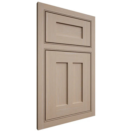 Shiloh Cabinetry Beaded Inset Wilmington White Oak Rift Cut Straw Door