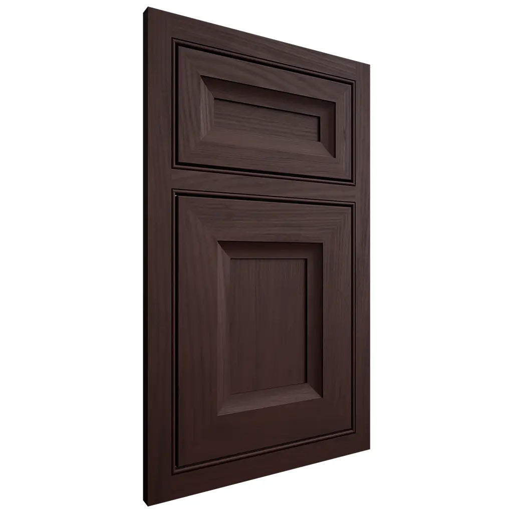 Shiloh Cabinetry Beaded Inset Windsor Alder Plain Cut Bistre Door